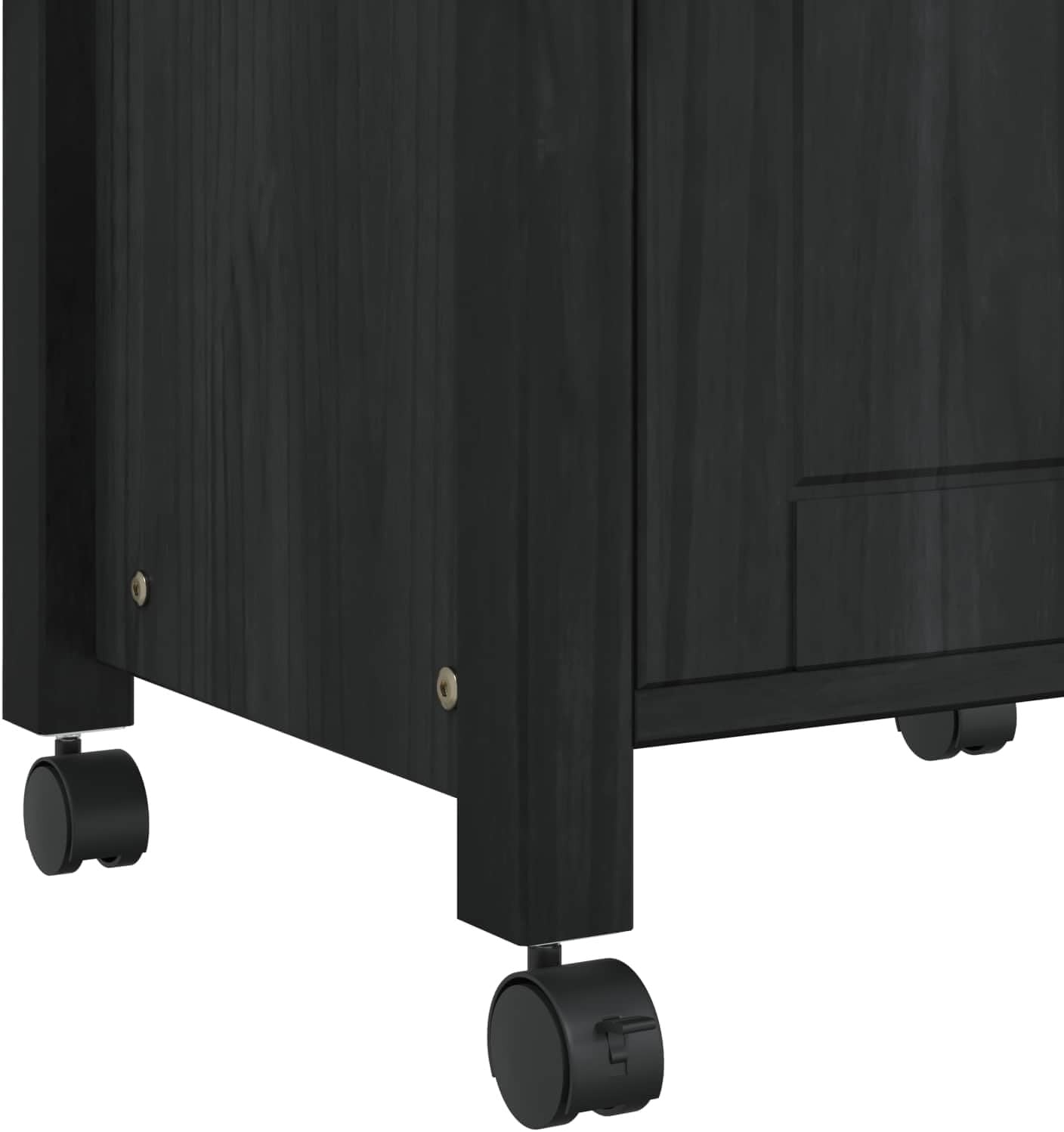 Expandable Kitchen Trolley on Wheels Storage Cabinet Worktop Mobile Serving Cart