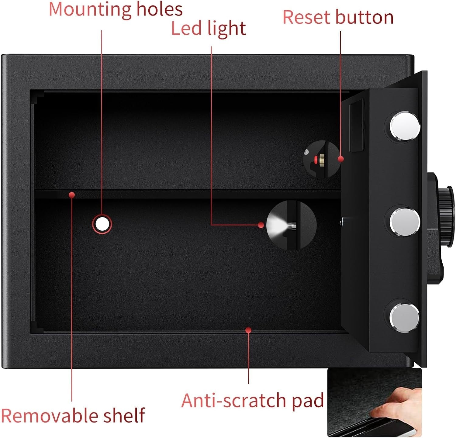 20L Digital Safe Box Electronic Keypad Security Cash Lock Safe