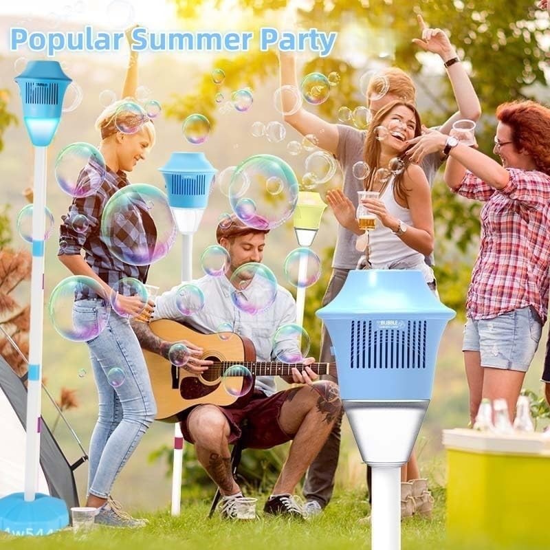 Standing Bubble Machine 47 Inch Lights Music Garden Toy