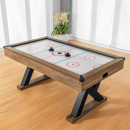 6ft Air Hockey Table Arcade Electric Airflow Auto Scoreboard Indoor