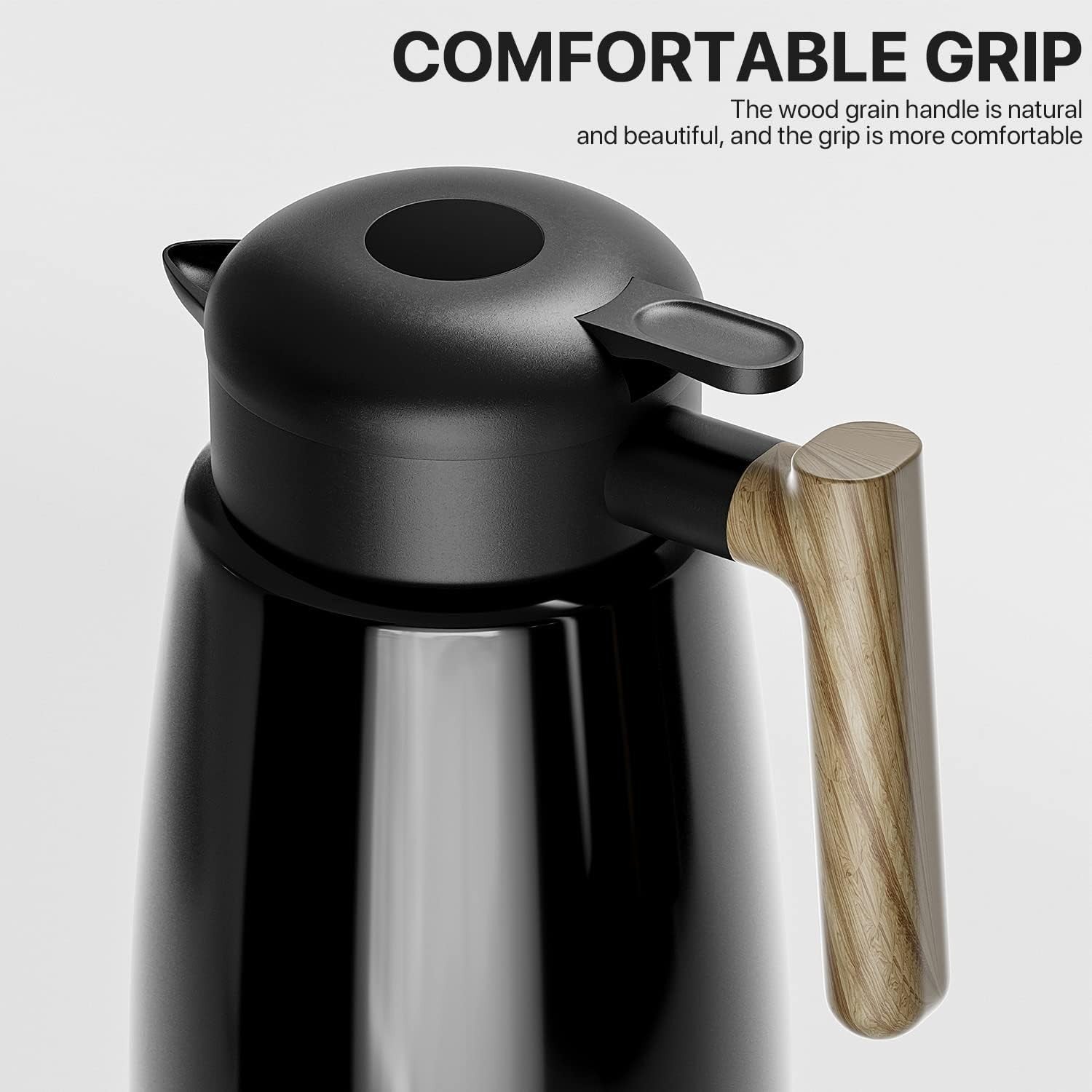 1.8L Thermal Coffee Carafe Vacuum Insulated Hot Cold Drink Dispenser
