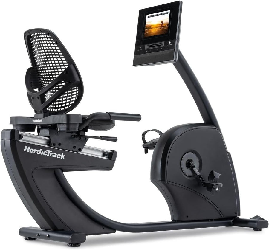 Recumbent Exercise Bike Magnetic 26 Level Bluetooth 10" Screen Home Fitness