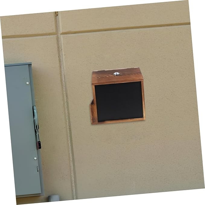 Wall Mounted Wooden Suggestion Box Lockable Blackboard – Secure & Space Saving