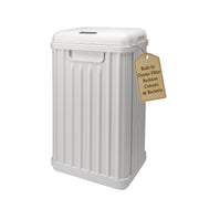 50L White Sensor Bin Waterproof Auto Lid Ozone