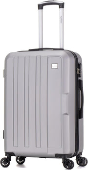 Medium Check In Suitcase 24in ABS Hard Shell Ultra Lightweight 4 Wheel