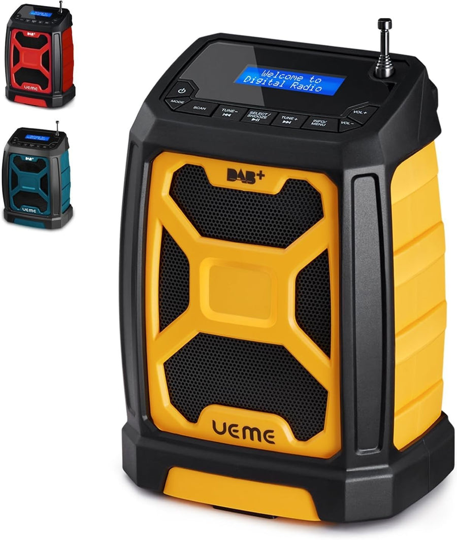 Rugged DAB+ FM Site Radio Bluetooth 6000mAh IP65 USB
