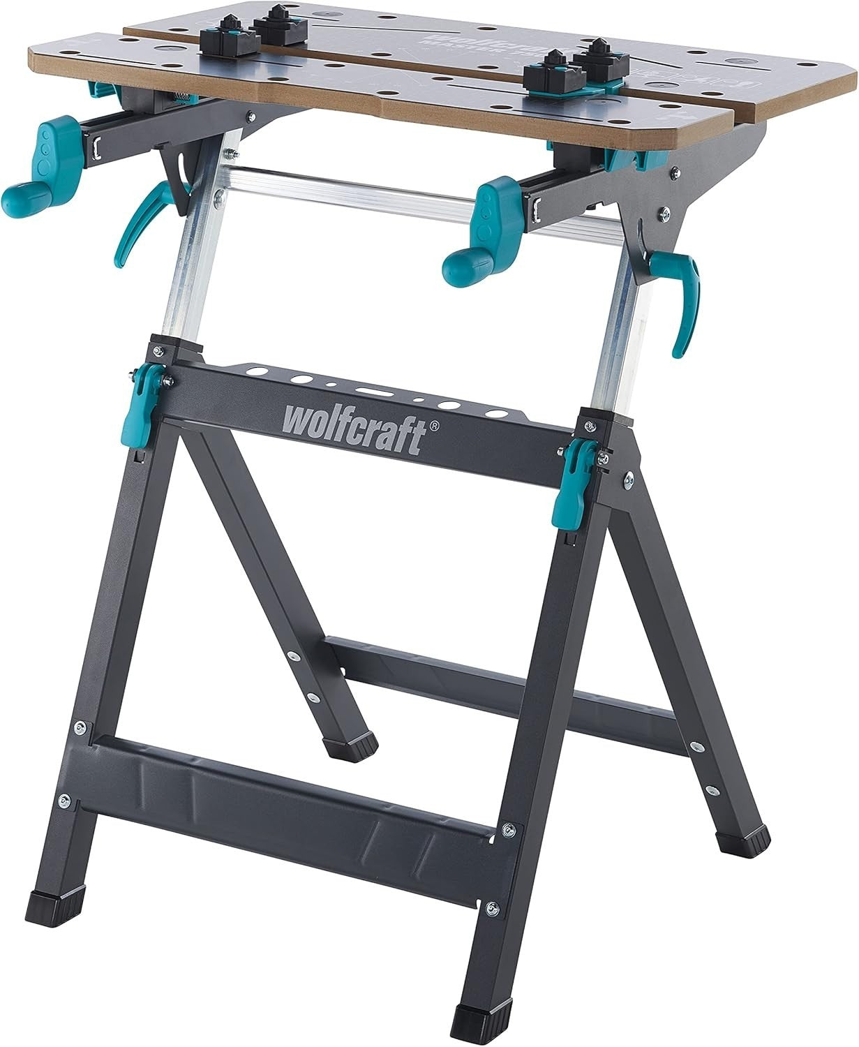Height Adjustable Clamping & Machine Table 125kg Load Swivel Top Foldable