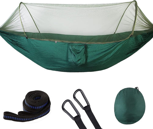 Outdoor Double Camping Hammock w/ Mosquito Net 250cmx120cm Portable Lightweight