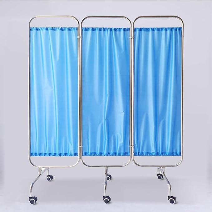 3 Panel Medical Privacy Screen on Wheels – Folding Clinic Divider 150×180cm