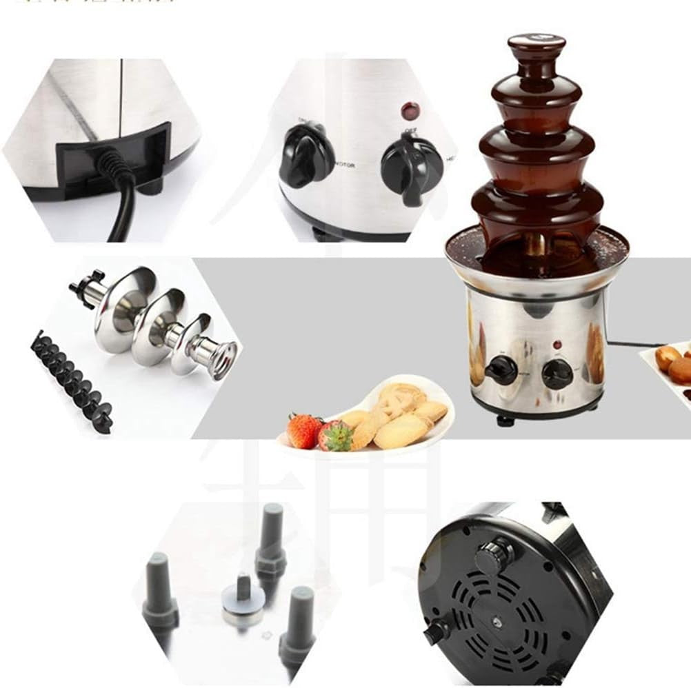 Chocolate Fountain Machine 1.5KG 3 Tier Fondue Melter 170W