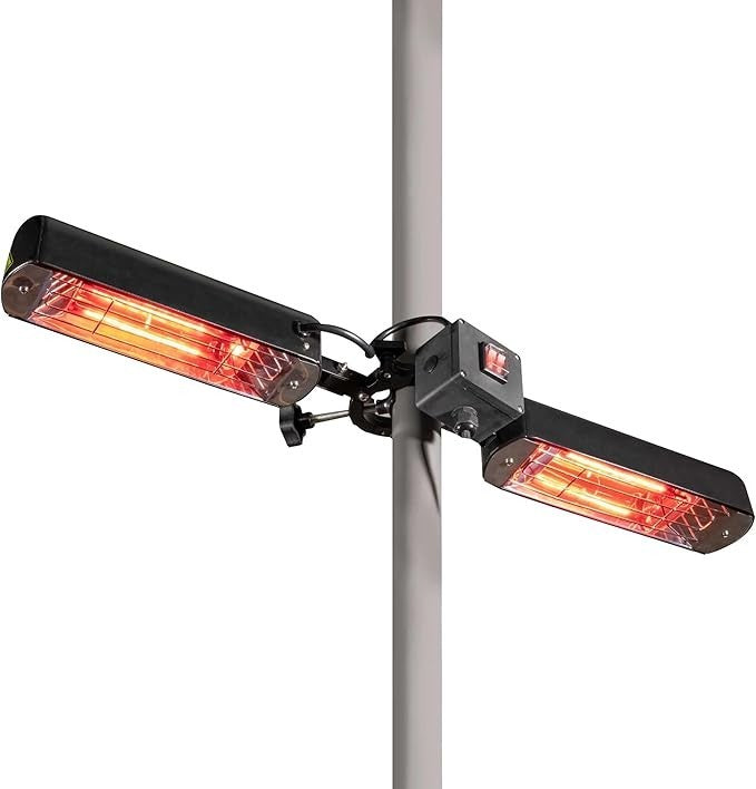 Outdoor Infrared Patio Heater 1600W Foldable Electric Radiant Heat for Gazebo