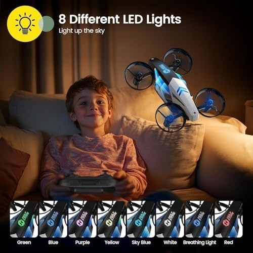 Holy Stone HS210T Mini Drone for Kids – 2-in-1 Land & Fly RC Quadcopter, 3D Flip