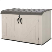 Heavy Duty Plastic Outdoor Storage Shed 6x3.5 ft – Lockable, Weatherproof