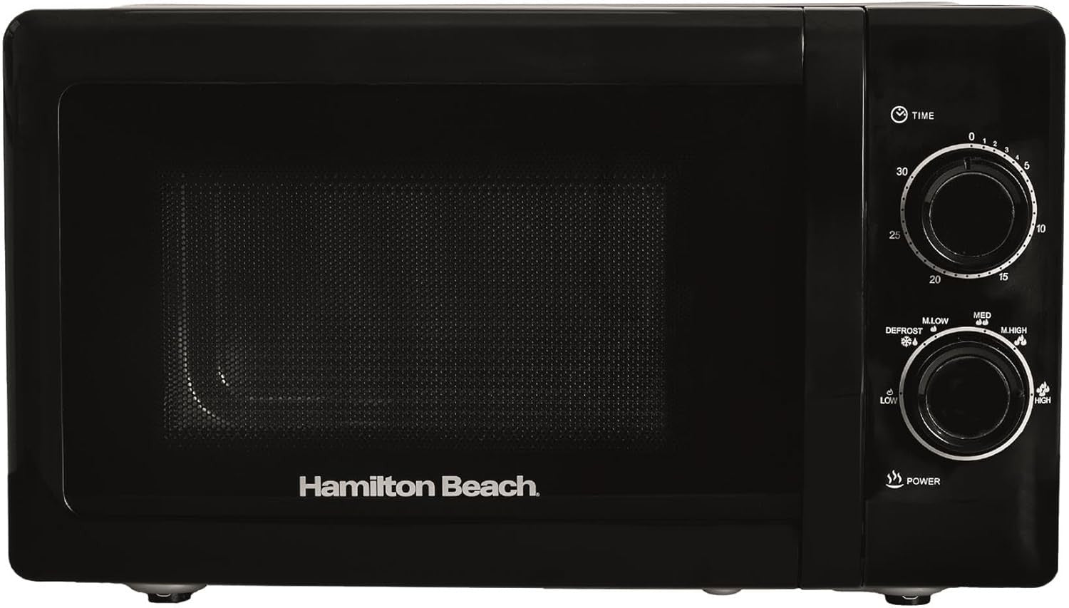 20L 700W Manual Microwave Oven 5 Power Levels Defrost Timer