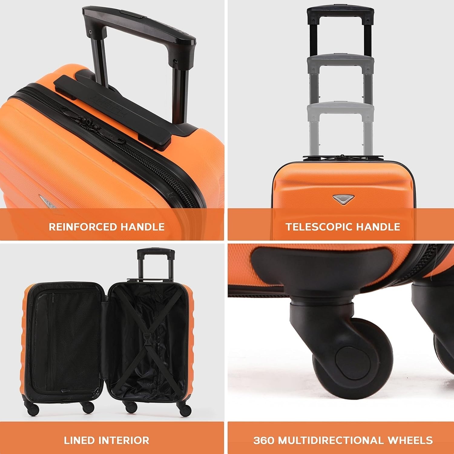 ABS Medium Check In Suitcase 25” Lightweight 4 Wheel Spinner Lock