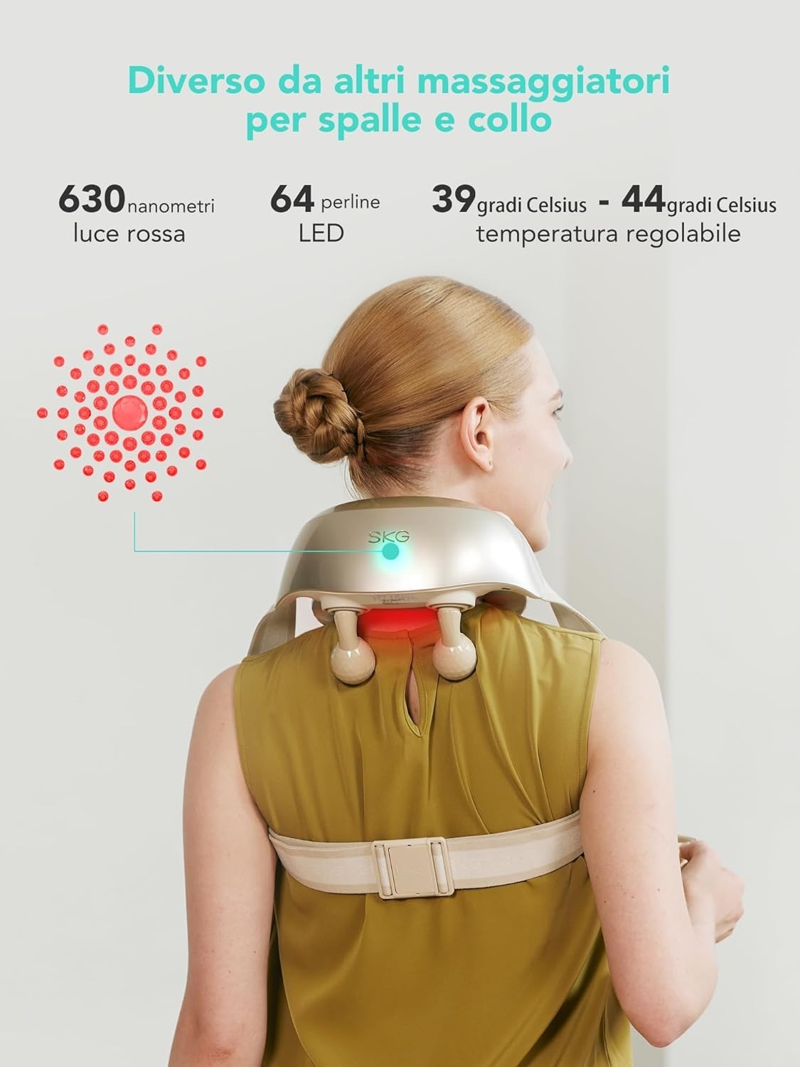 Deep Tissue Neck & Shoulder Massager with Heat | 6D Shiatsu Massage Relief