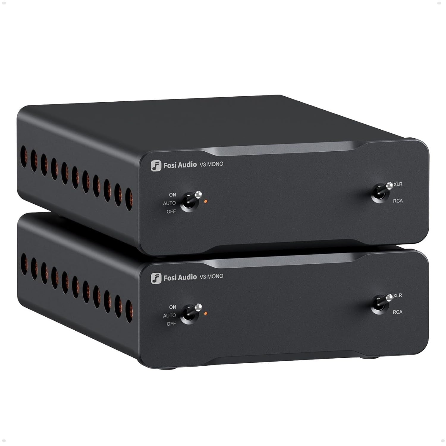 V3 Mono 2-Pack HiFi Power Amplifier 240W Class-D RCA XLR Balanced 48V