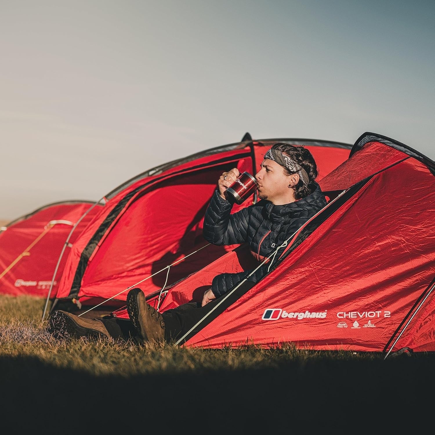 2 Man 4 Season Backpacking Tent 5000mm Waterproof Tunnel