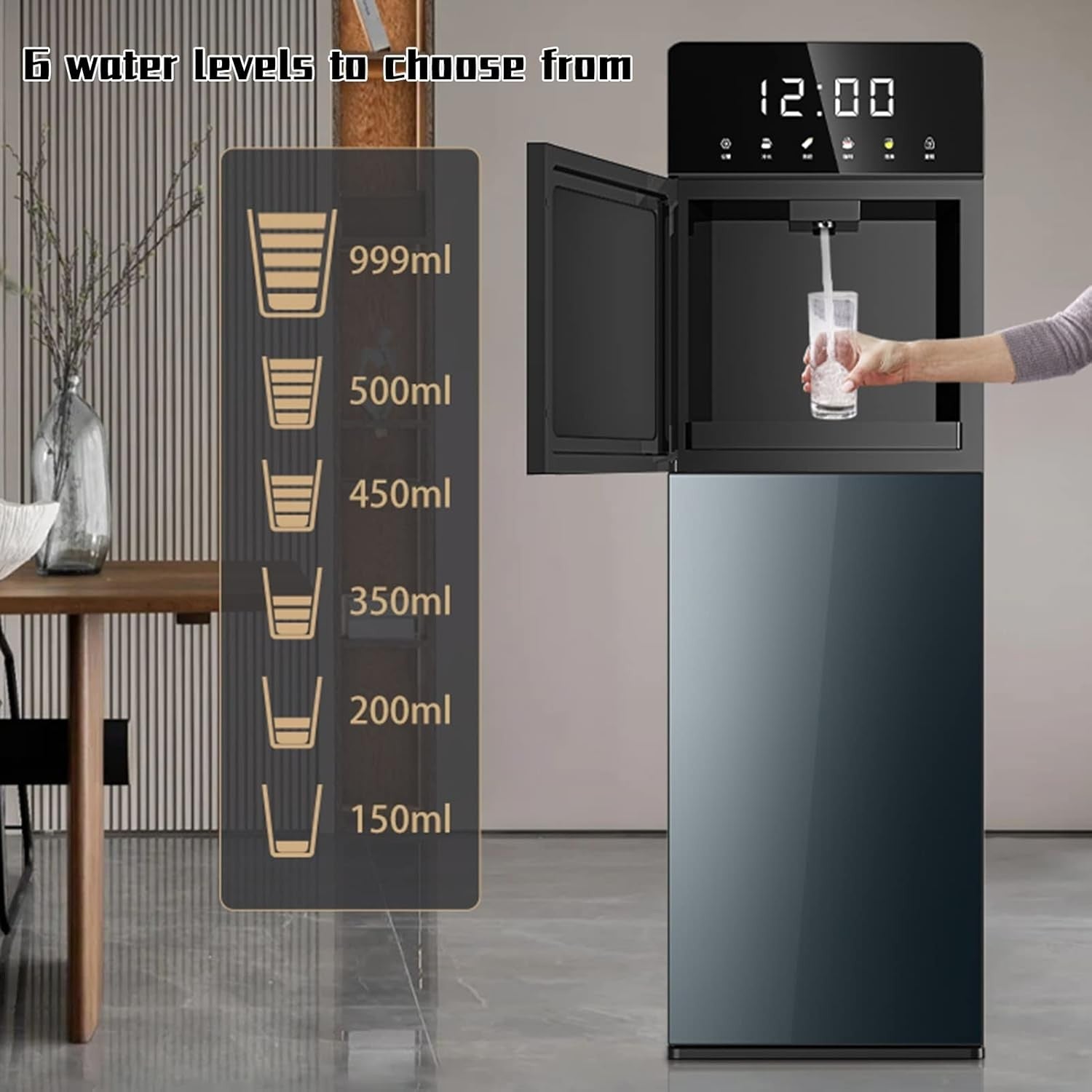 Bottom Loading Water Cooler Hot Cold Freestanding 5 Gallon Home Office
