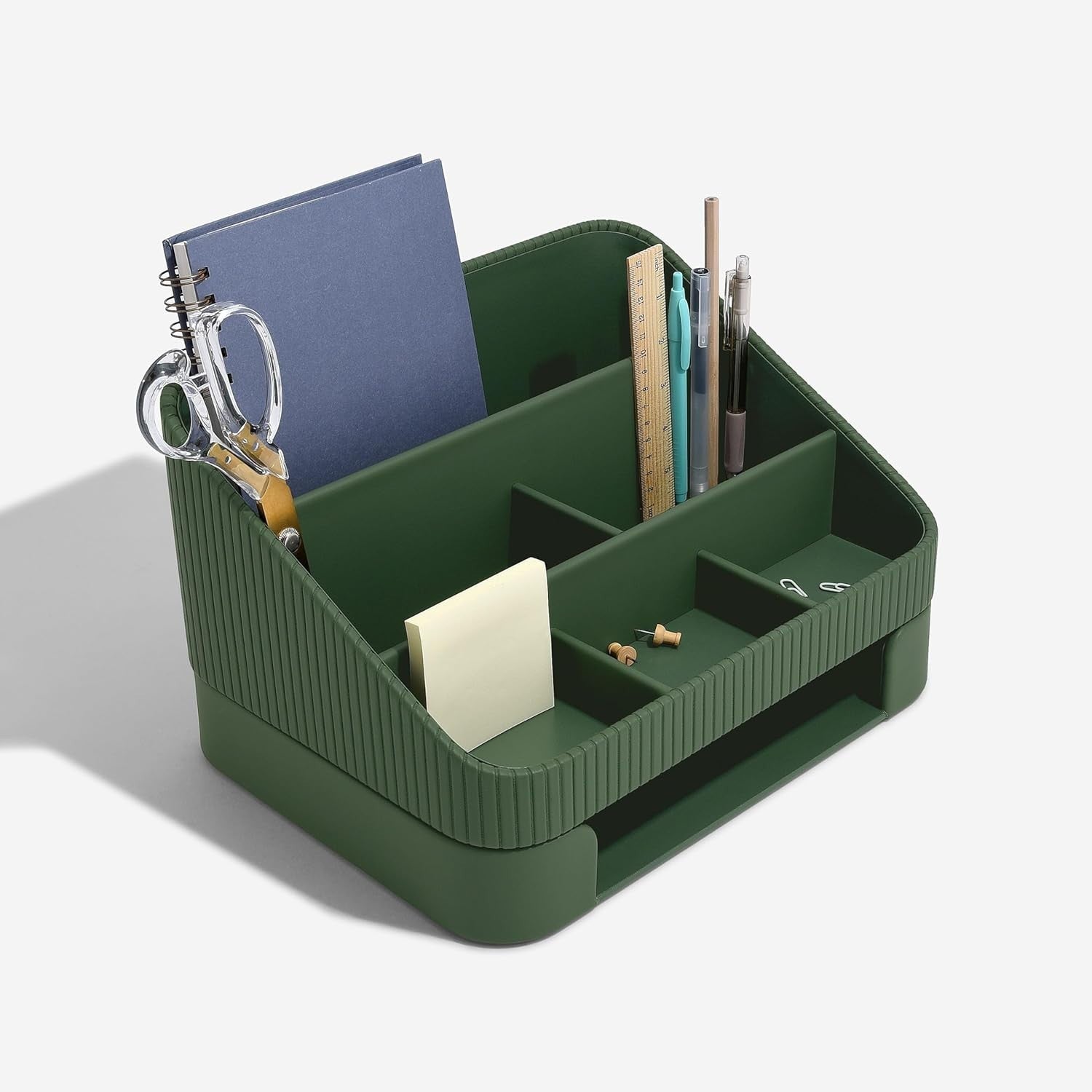 Emerald Desk Organizer & Letter Tray – Stackable Storage for Home Office