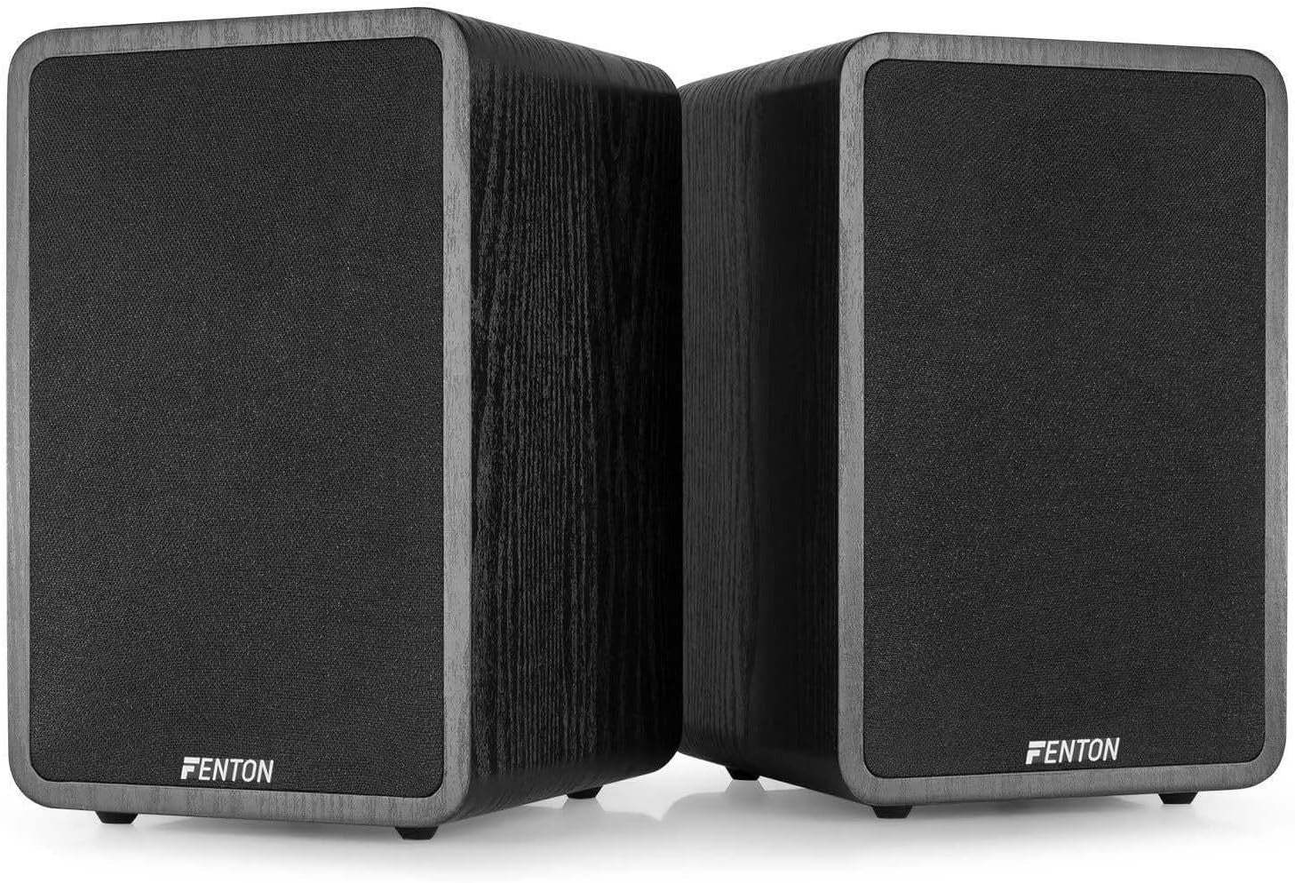 200W Wooden HiFi Bookshelf Speakers 6.5 Inch Stereo Home Audio Pair