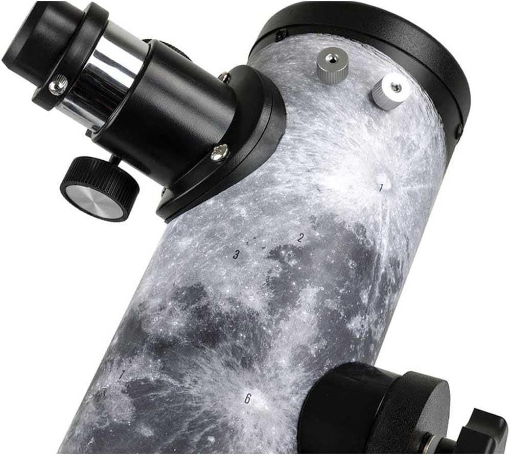 Black 76mm Moon Tabletop Dobsonian Telescope for Beginners