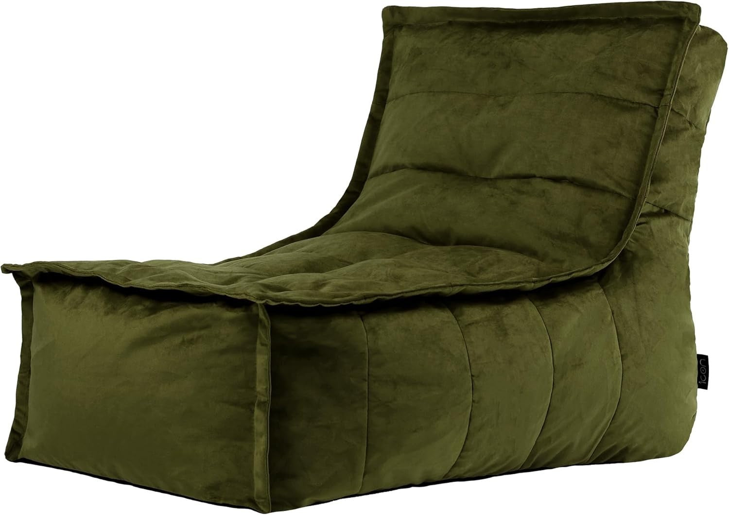 Green Large Velvet Bean Bag Chair Adult Lounge Seat Gaming Sofa
