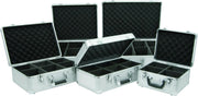 Aluminium CD Storage Case Holds 40 CDs Lockable DJ Flight Case Handle