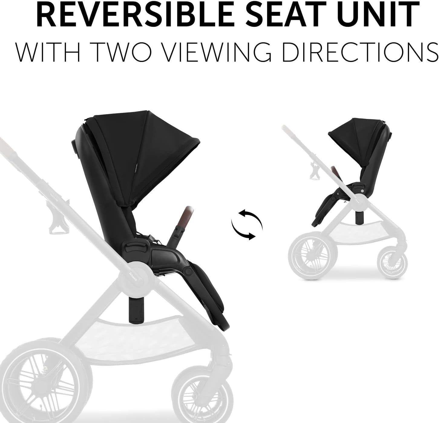 Walk N Care 2-in-1 Pram & Pushchair Black Lightweight Foldable Stroller
