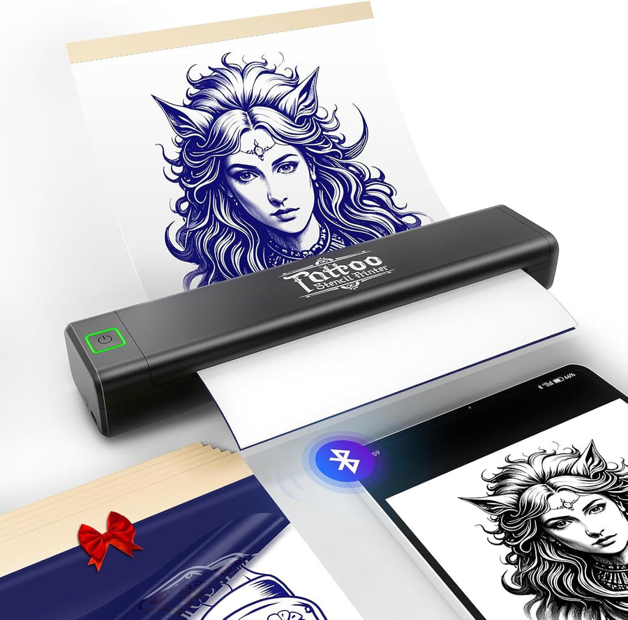 Tattoo Stencil Printer Portable Bluetooth Thermal iOS Android