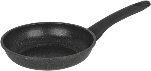 20cm Non Stick Frying Pan Black Marble Coating, Induction Safe Soft Touch Handle