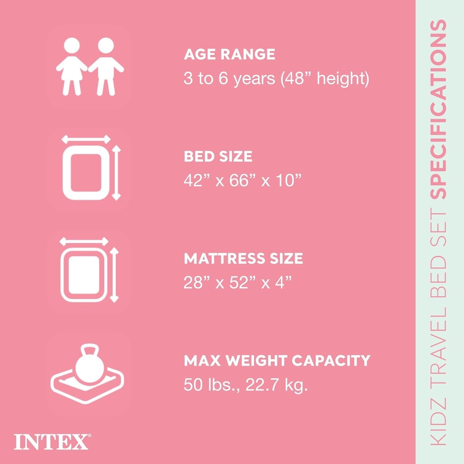 Inflatable Toddler Travel Bed with Pump & Carry Bag – Foldable, Durable, Kids