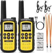 Kids Walkie Talkies Rechargeable PMR446 Long Range VOX USB-C 2 Pack