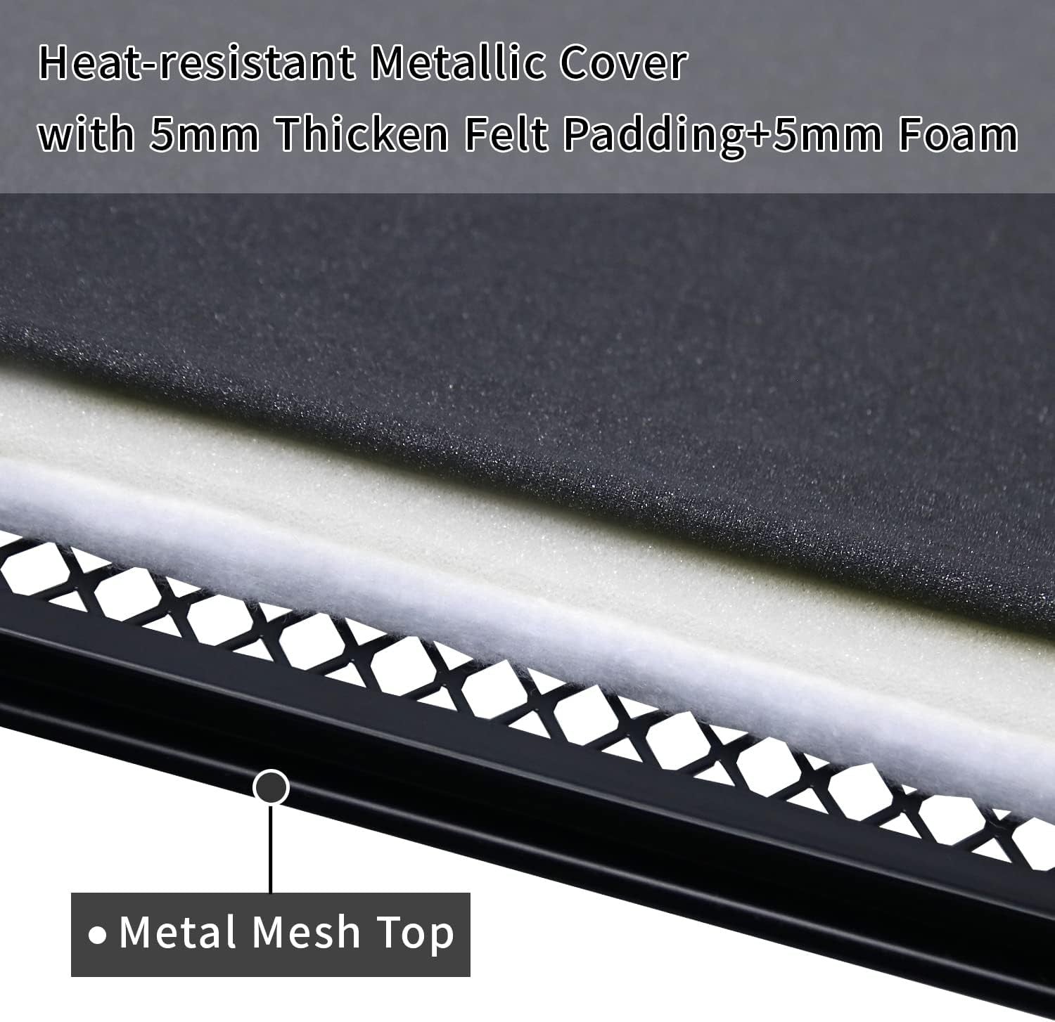 Adjustable Ironing Board with Steam Iron Rest Heat Resistant Black 109x33cm