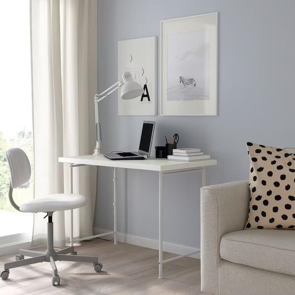 White Computer Desk 120x60cm Minimalist Office Home Study Table