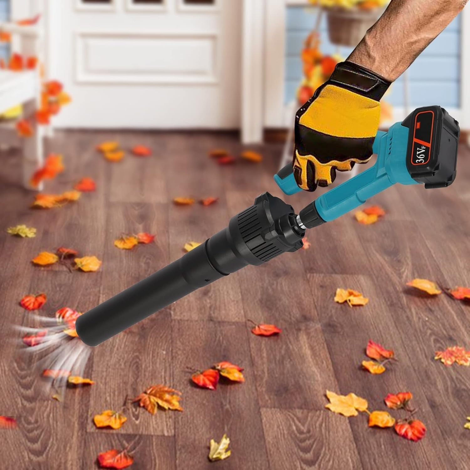 21V Cordless Leaf Blower with Battery & Charger Lightweight Yard Patio Cleaner