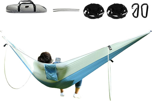 Portable Camping Hammock with Stand | Waterproof Outdoor Travel Bed, Hiking