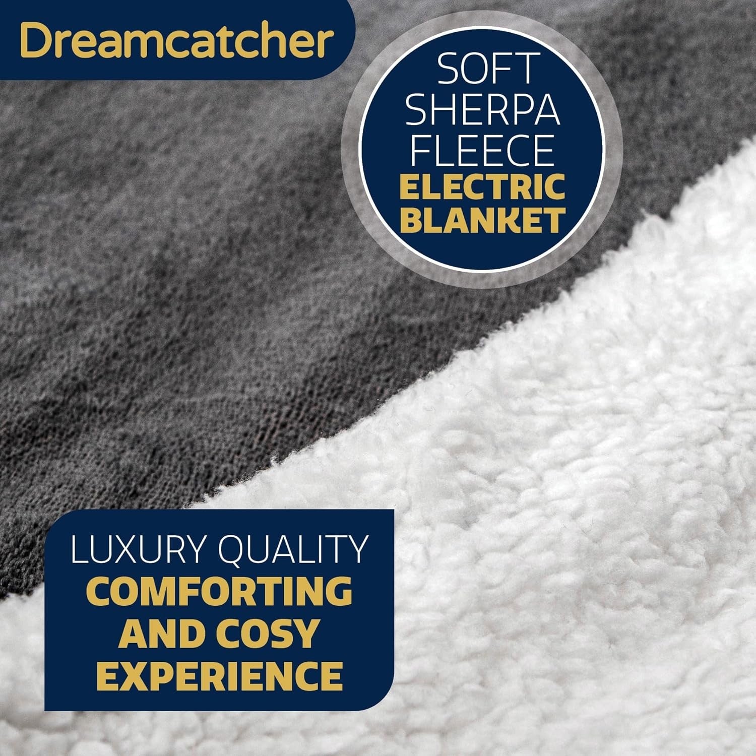 Electric Heated Throw Blanket 160x120cm Fleece 9 Heat Timer Washable