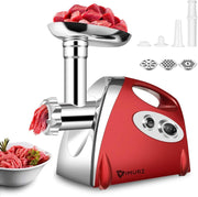 Electric Meat Grinder Sausage Maker Food Mincer 2800W Copper Motor Red