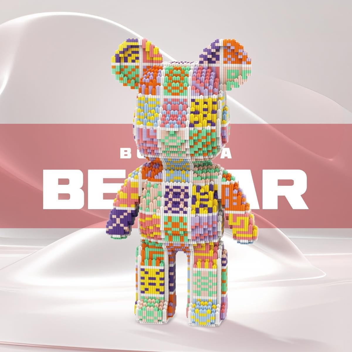 3950pc DIY Candy Bear Micro Blocks Set Toy Gift Adults Kids Animal Decor