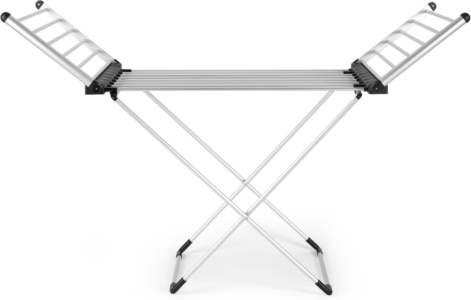 Electric Heated Clothes Airer with Wings Foldable 15kg Fast Indoor Drying