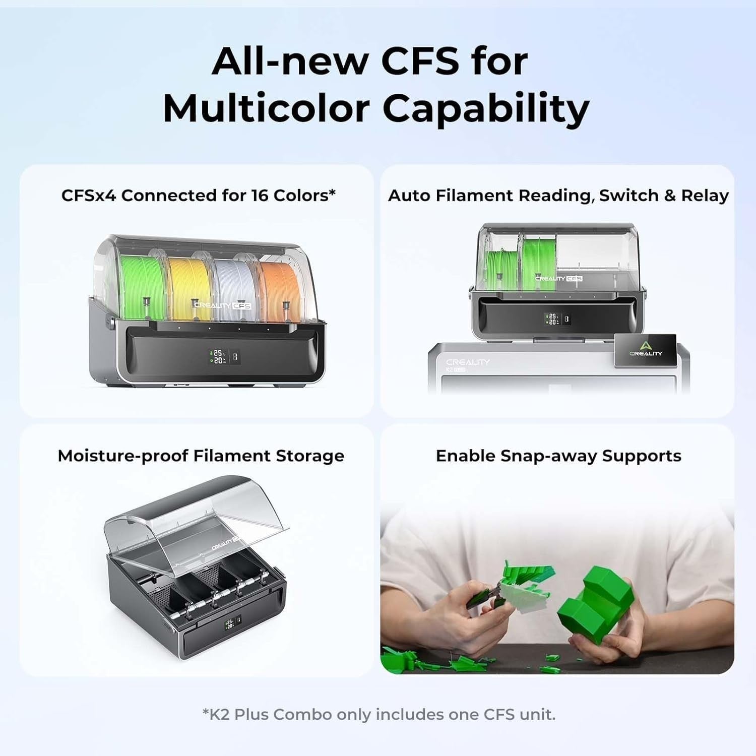 High Speed 16 Color 3D Printer 600mm/s Large Build AI Level