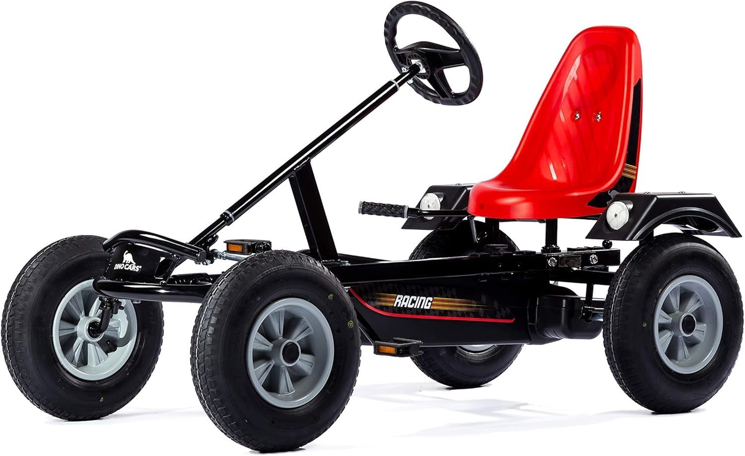 Kids Pedal Go Kart Adjustable Seat Forward Reverse Drive 5+ Years