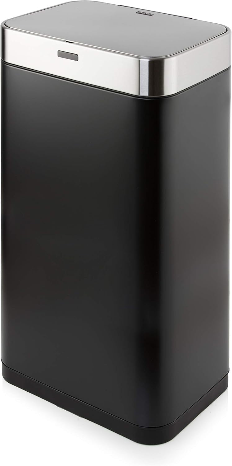 75L Automatic Sensor Kitchen Bin Fingerprint Proof Square Black