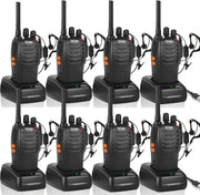 Long Range Walkie Talkies 8PCS Rechargeable 16CH VOX 2 Way Radios