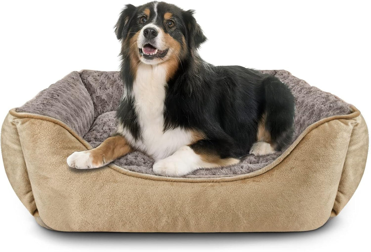 XXL Calming Dog Bed 106x80x23cm Washable Plush Anti Anxiety
