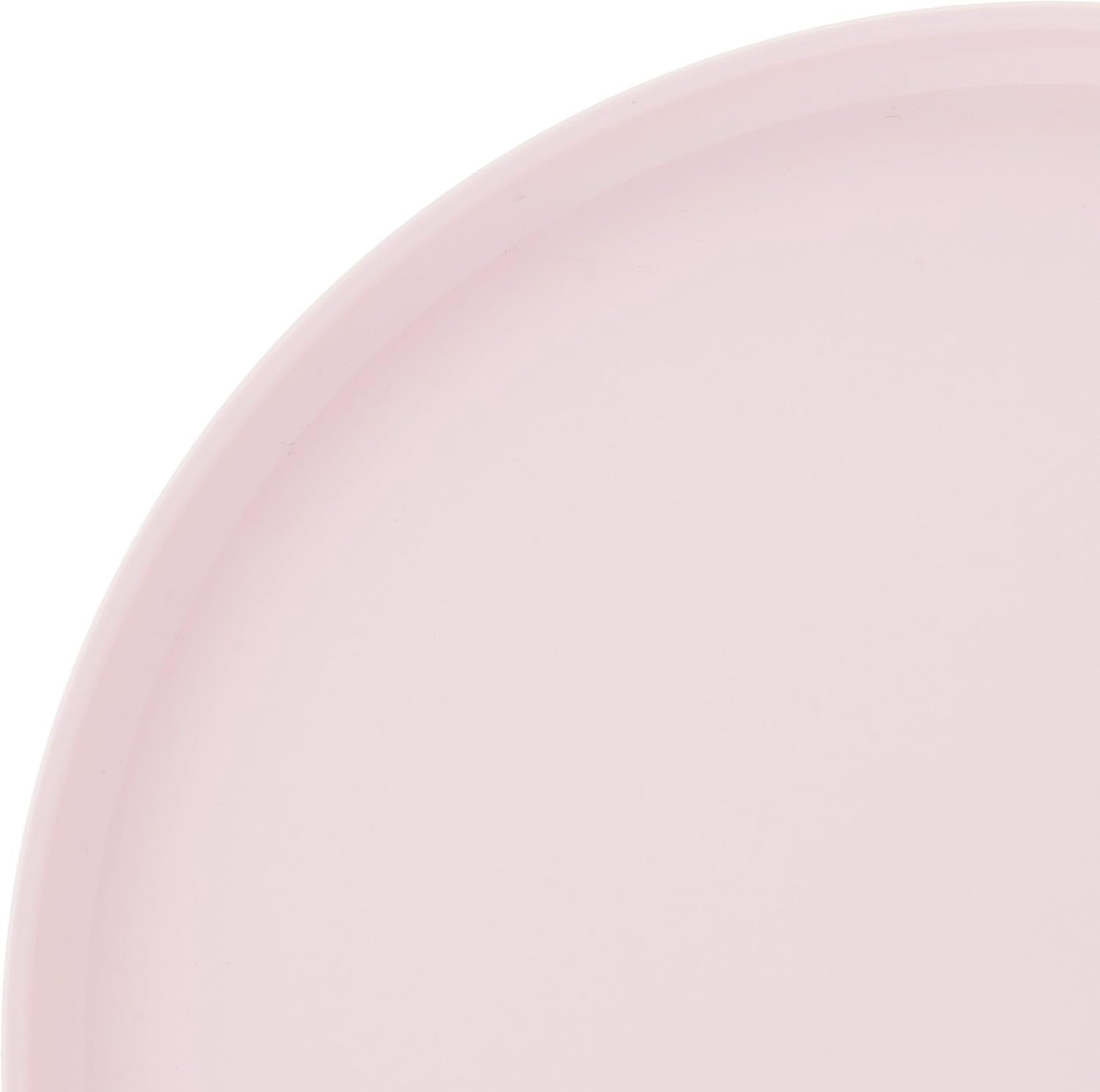 12pc Bone China Dinnerware Set Pink Lightweight Plates Bowls Service for 4