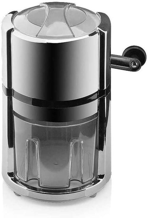 Manual Ice Crusher Stainless Steel Hand Crank Shaved Ice Maker Cocktails