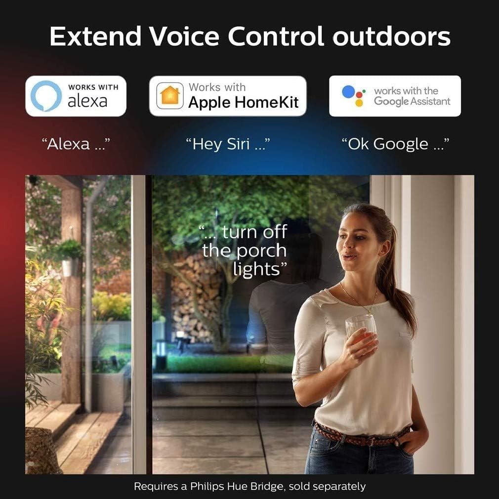 Econic Smart Garden Wall Light Up Lantern LED Outdoor Alexa