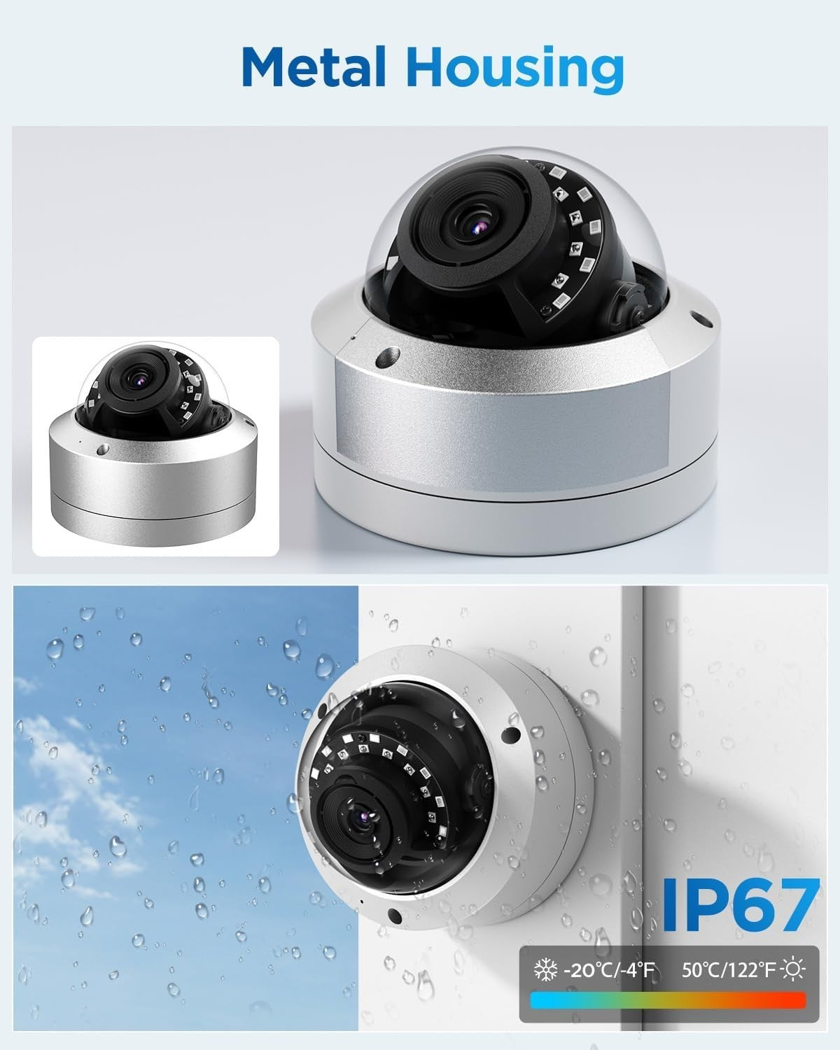 16CH 4K PoE CCTV System 12x 8MP Cameras AI Detection 4TB NVR IP67